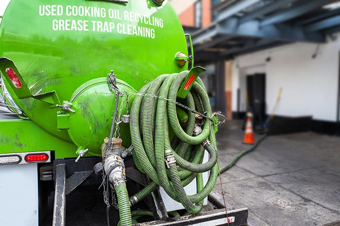 truck pumping out a large grease trap in Kittitas, WA